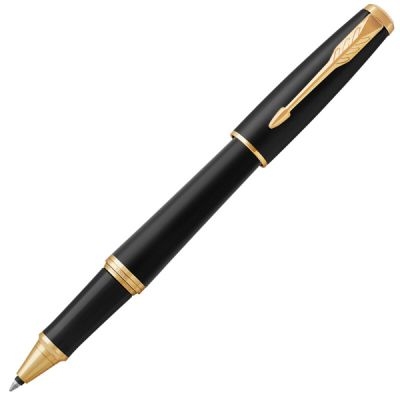 派克（PARKER） 都市系列动感磨砂黑杆钢笔 商务金夹宝珠笔